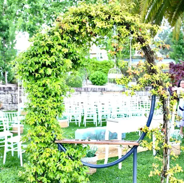 Ceremonia de boda en el jardín