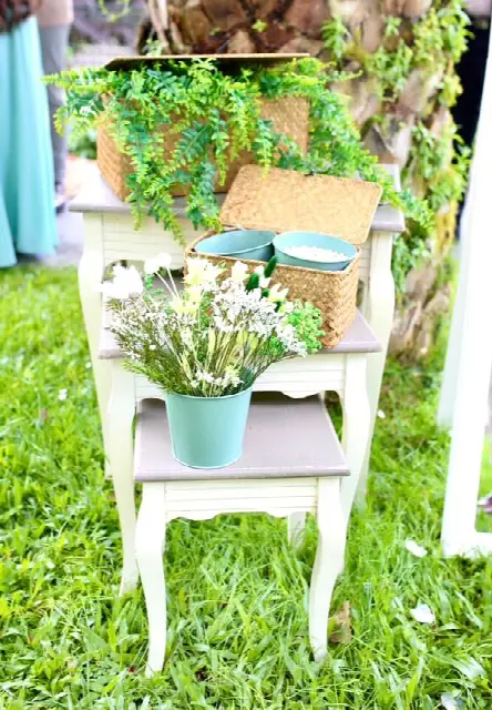 Ceremonia de boda en el jardín